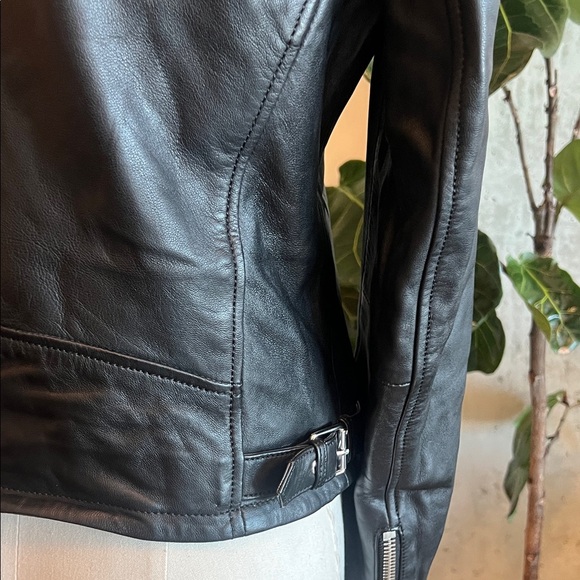 Guess Black Leather Moto Women's Jacket - Picture 6 of 11